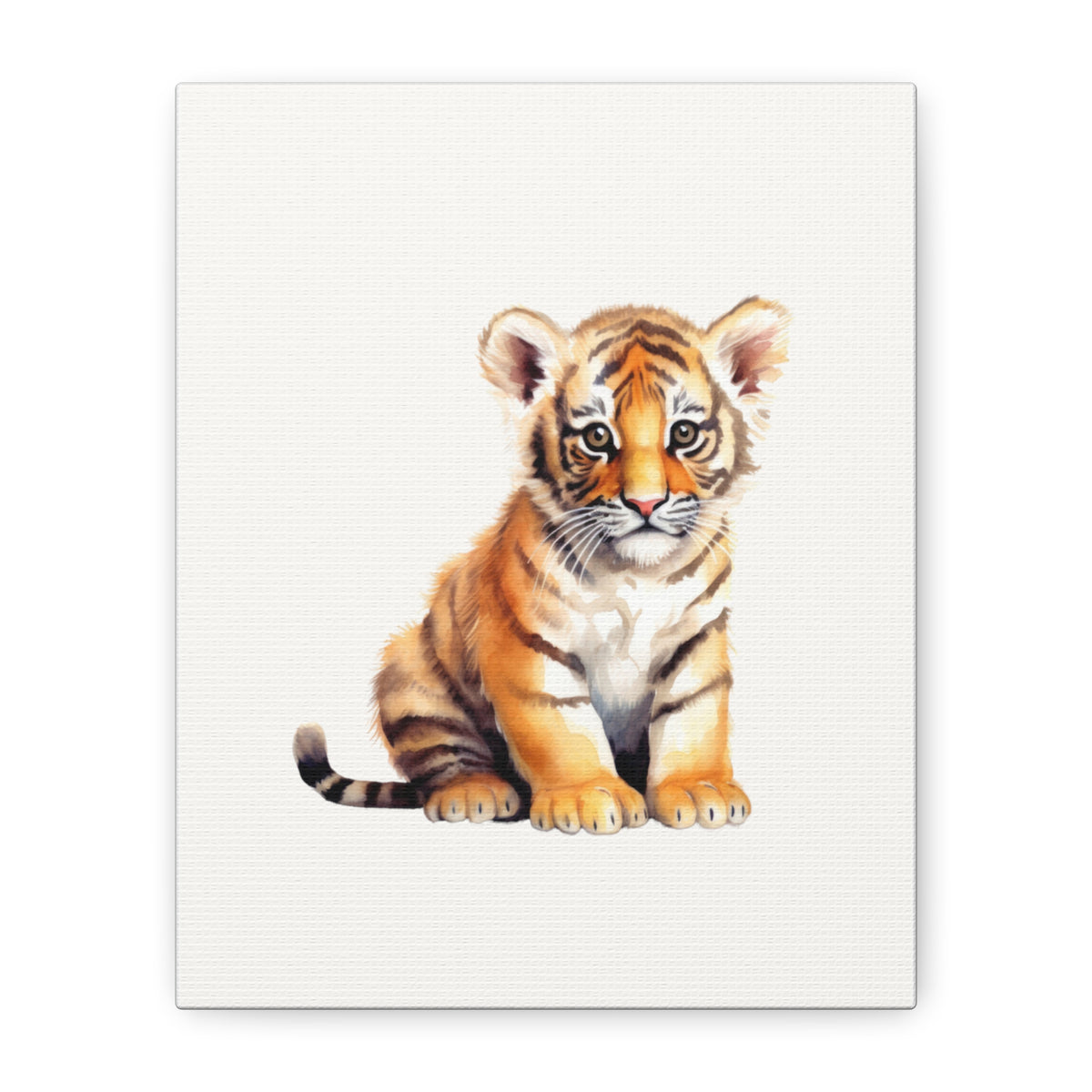 Tiger Cub Canvas Print — Cute Nursery Wall Art