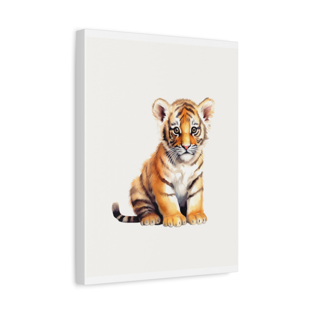 Tiger Cub Canvas Print — Cute Nursery Wall Art