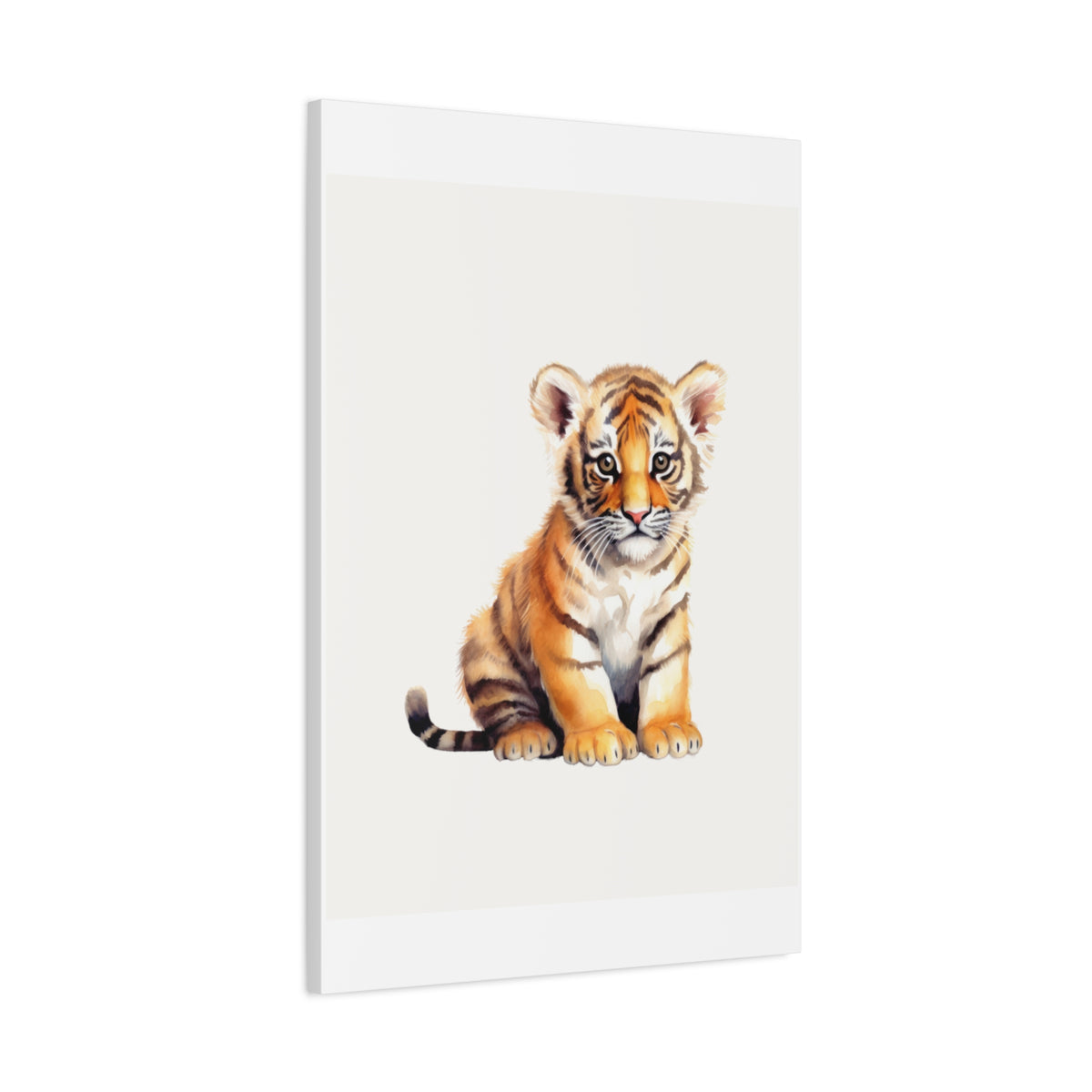 Tiger Cub Canvas Print — Cute Nursery Wall Art