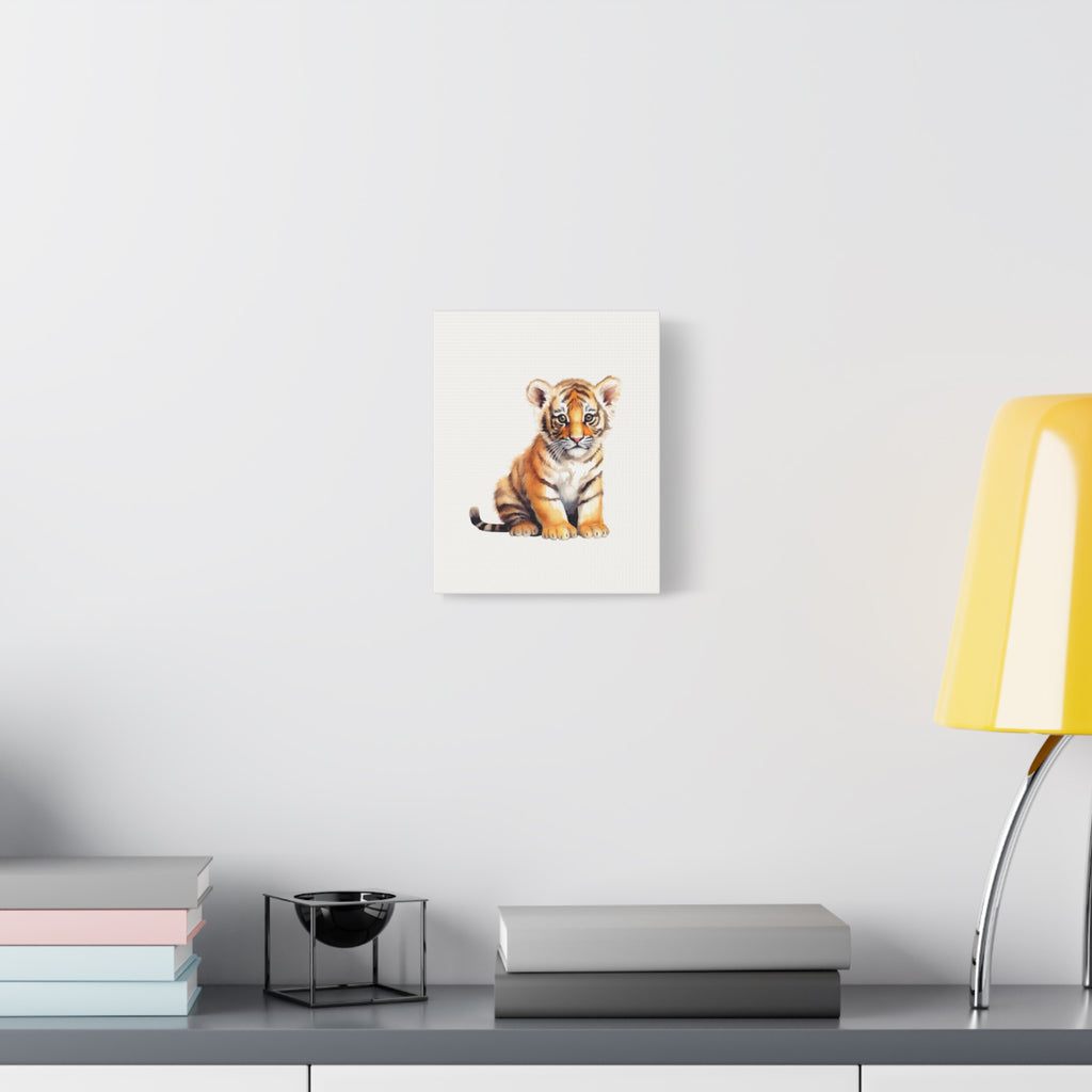 Tiger Cub Canvas Print — Cute Nursery Wall Art