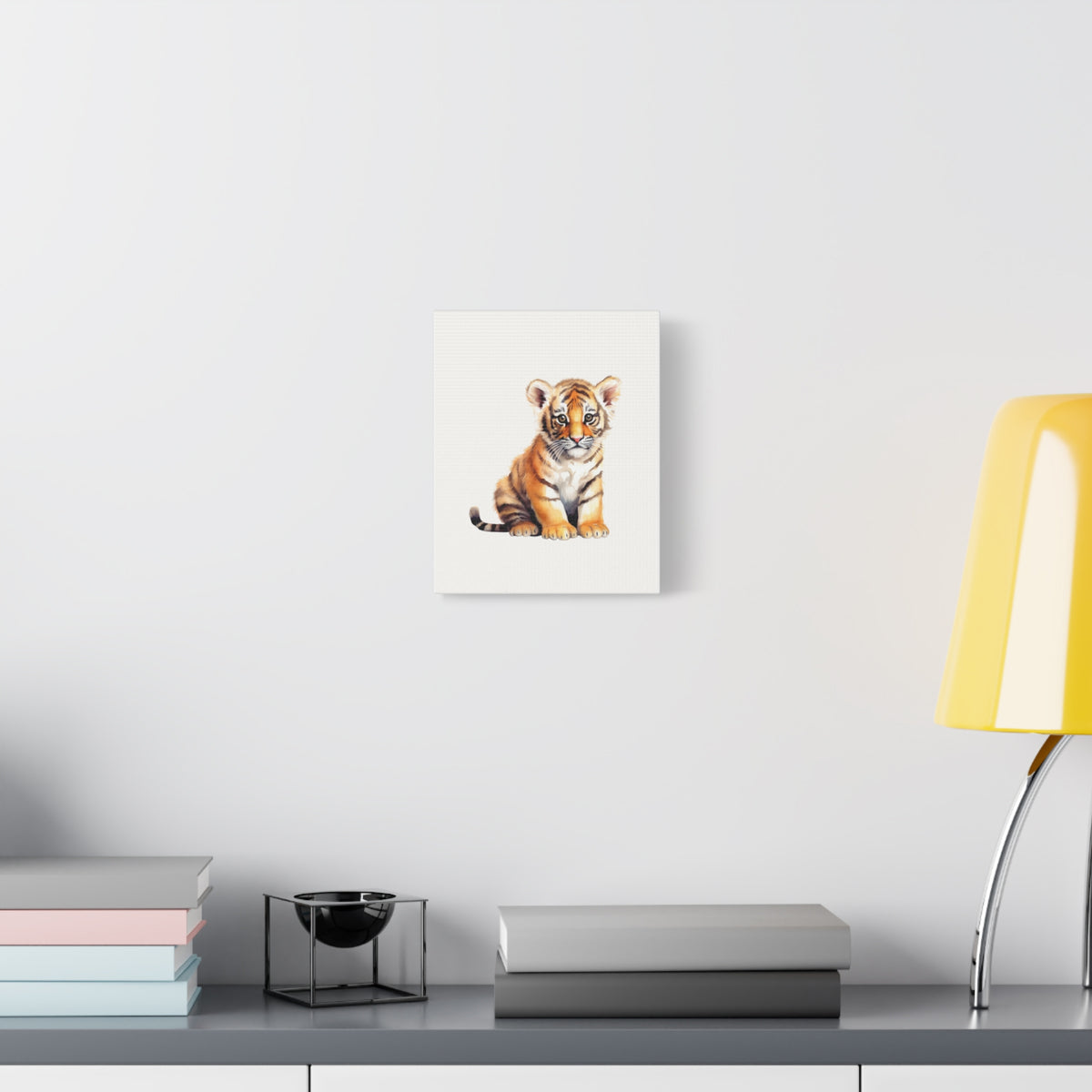 Tiger Cub Canvas Print — Cute Nursery Wall Art