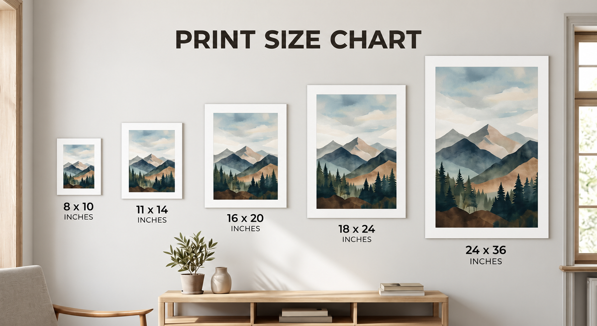 Cute Bear & Butterfly Nursery Poster - Matte Vertical Wall Art