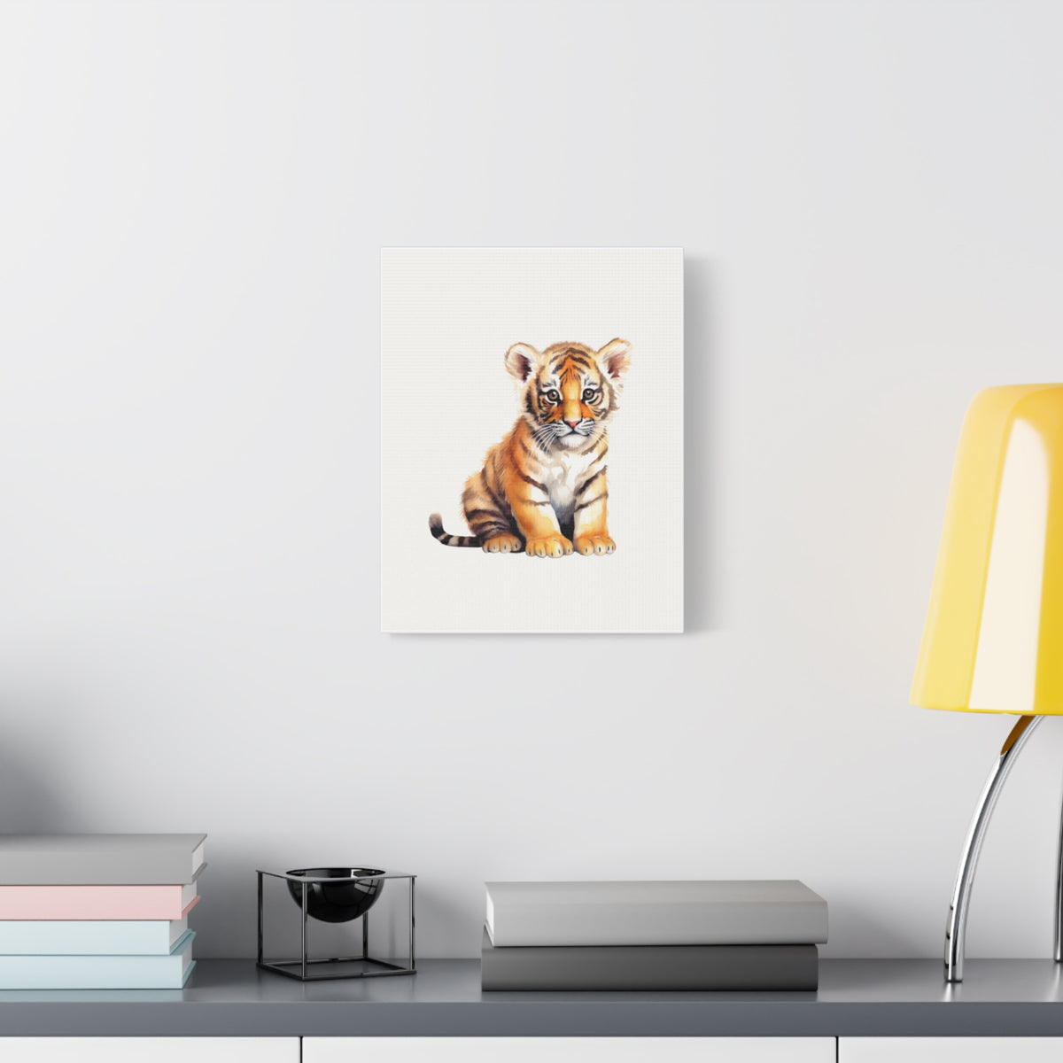 Tiger Cub Canvas Print — Cute Nursery Wall Art