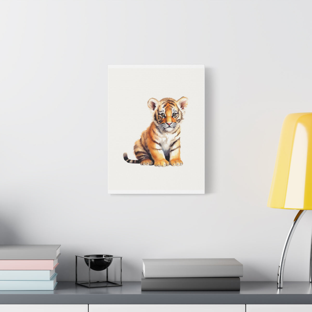 Tiger Cub Canvas Print — Cute Nursery Wall Art