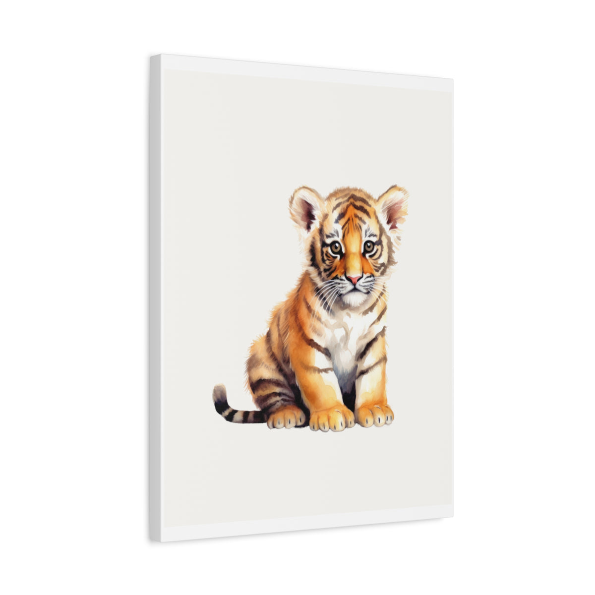 Tiger Cub Canvas Print — Cute Nursery Wall Art